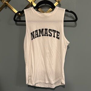 SPIRITUAL GANGSTER namaste white tank